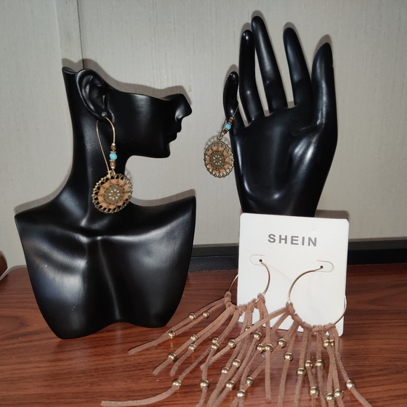 NWT-UPC 3 Pairs of Bohemian/Western Earrings - Picture 5 of 6